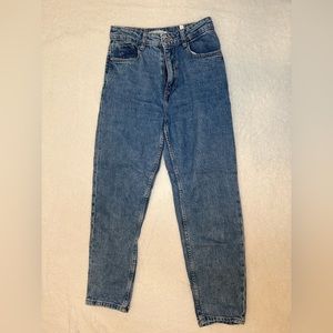 Zara Dark Blue Straight Leg Jeans